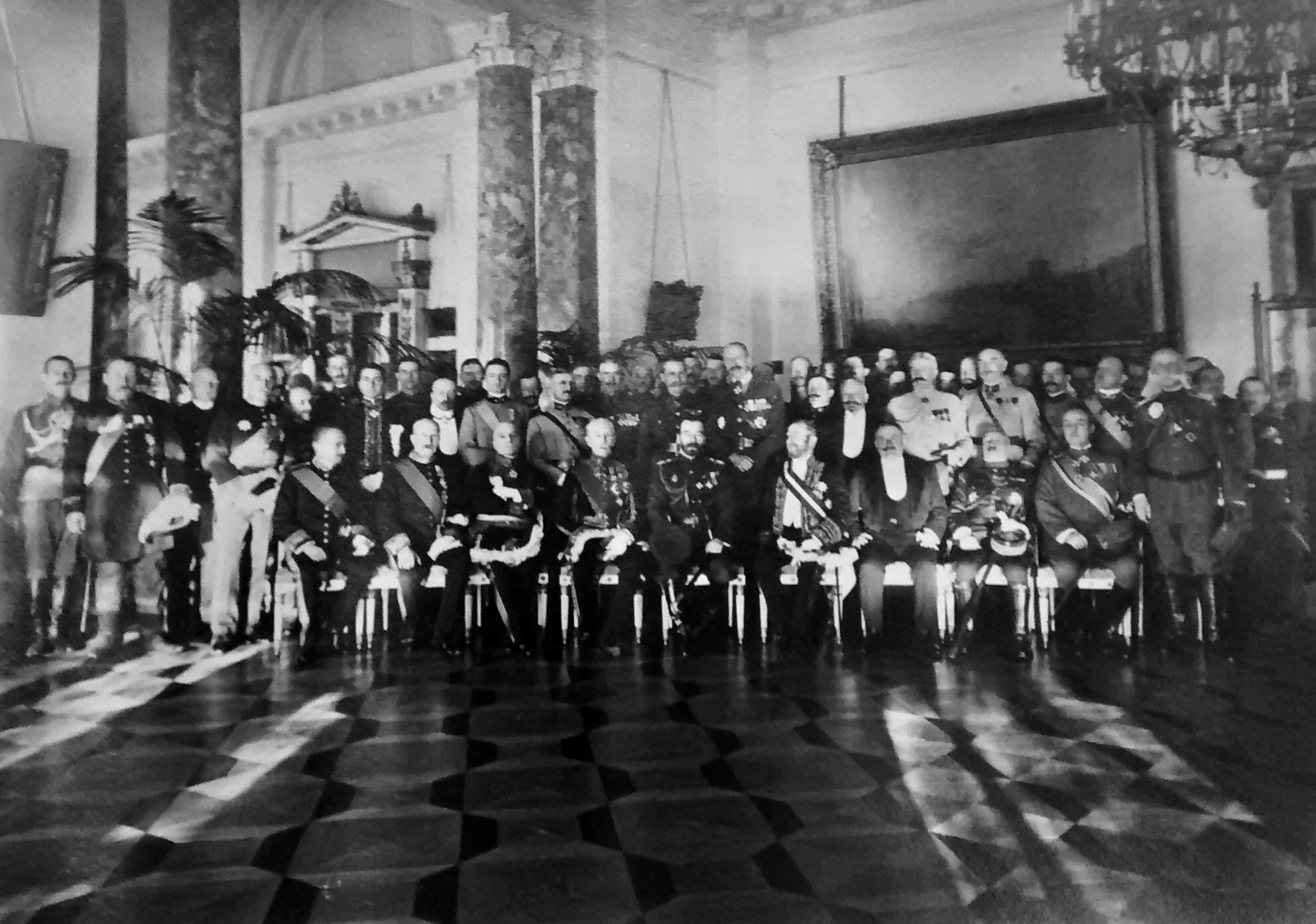 На приеме в Царском Селе. Январь 1917 г.
