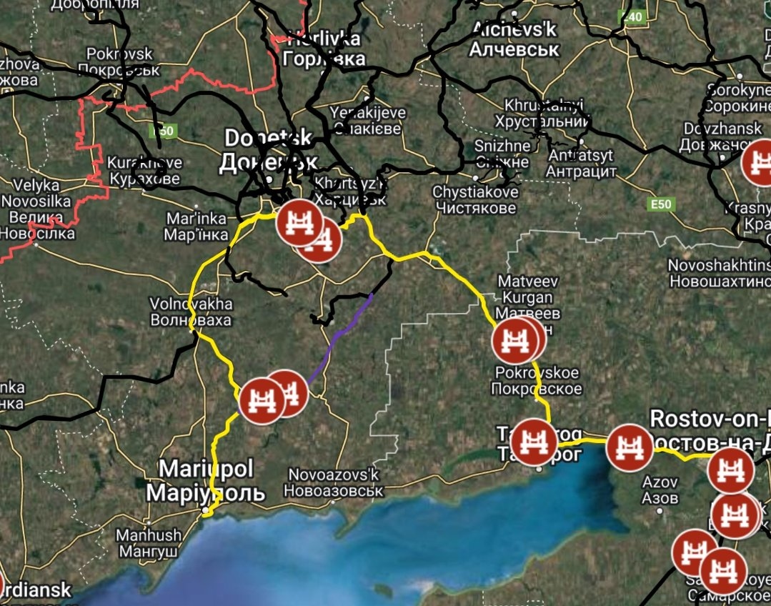 Железнодорожное сообщение между Ростовом-на-Дону и Мариуполем