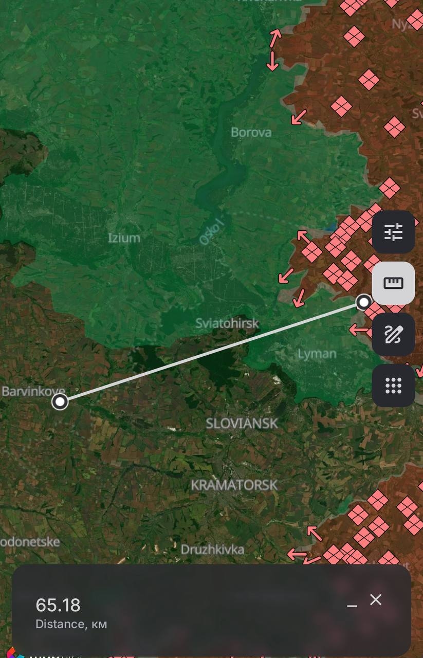 Место удара по автомобилю на трассе между Барвенково и Гусаровкой в Харьковской области по отношению к ЛБС