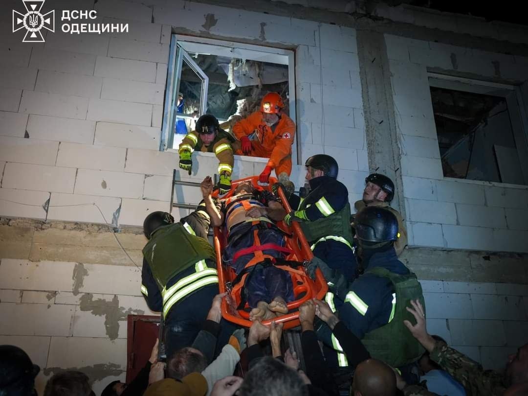 Последствия удара по Одесскому району, 11.10.2025